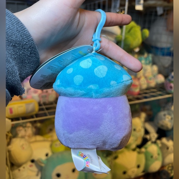 Squishmallows Pyle the Mushroom 3.5” Stuffed Plush Clip - Picture 2 of 3